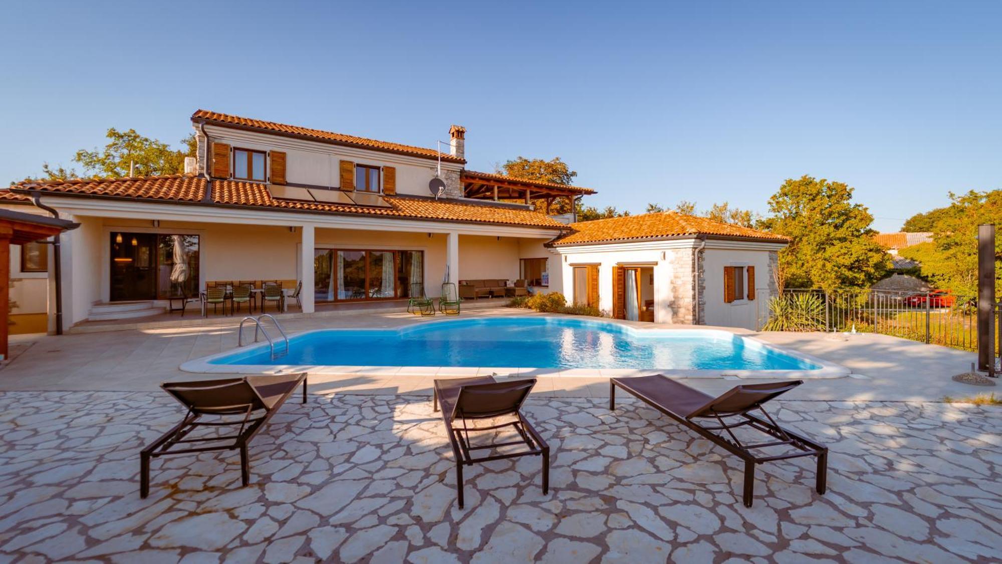 Villa Arton Heated Swimming-Pool Žminj Esterno foto