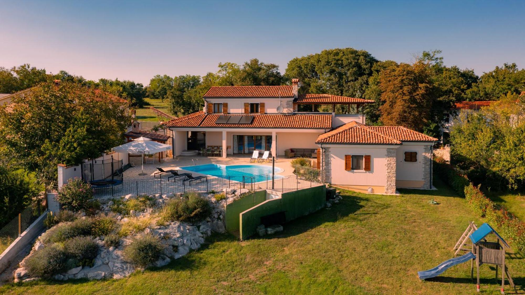 Villa Arton Heated Swimming-Pool Žminj Esterno foto