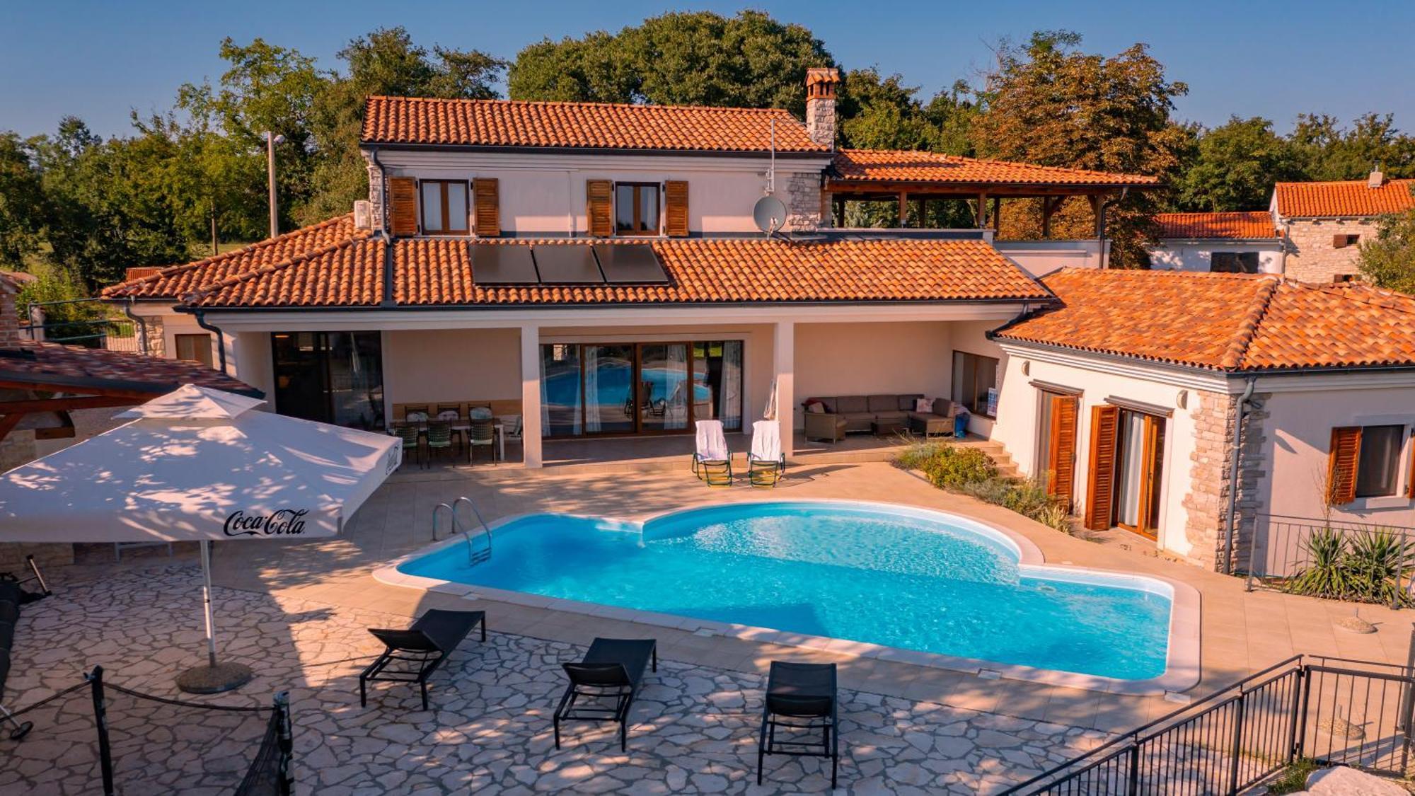 Villa Arton Heated Swimming-Pool Žminj Esterno foto